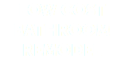 low cost bathroom remodel